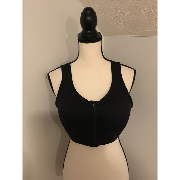 lululemon athletica Other - Lululemon Bra Women's Black Enlite Front Zip High Support Bra - Size 38 D